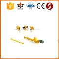 Large capacity inclined screw conveyor for cement silo